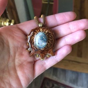 Third eye Pinecone Necklace